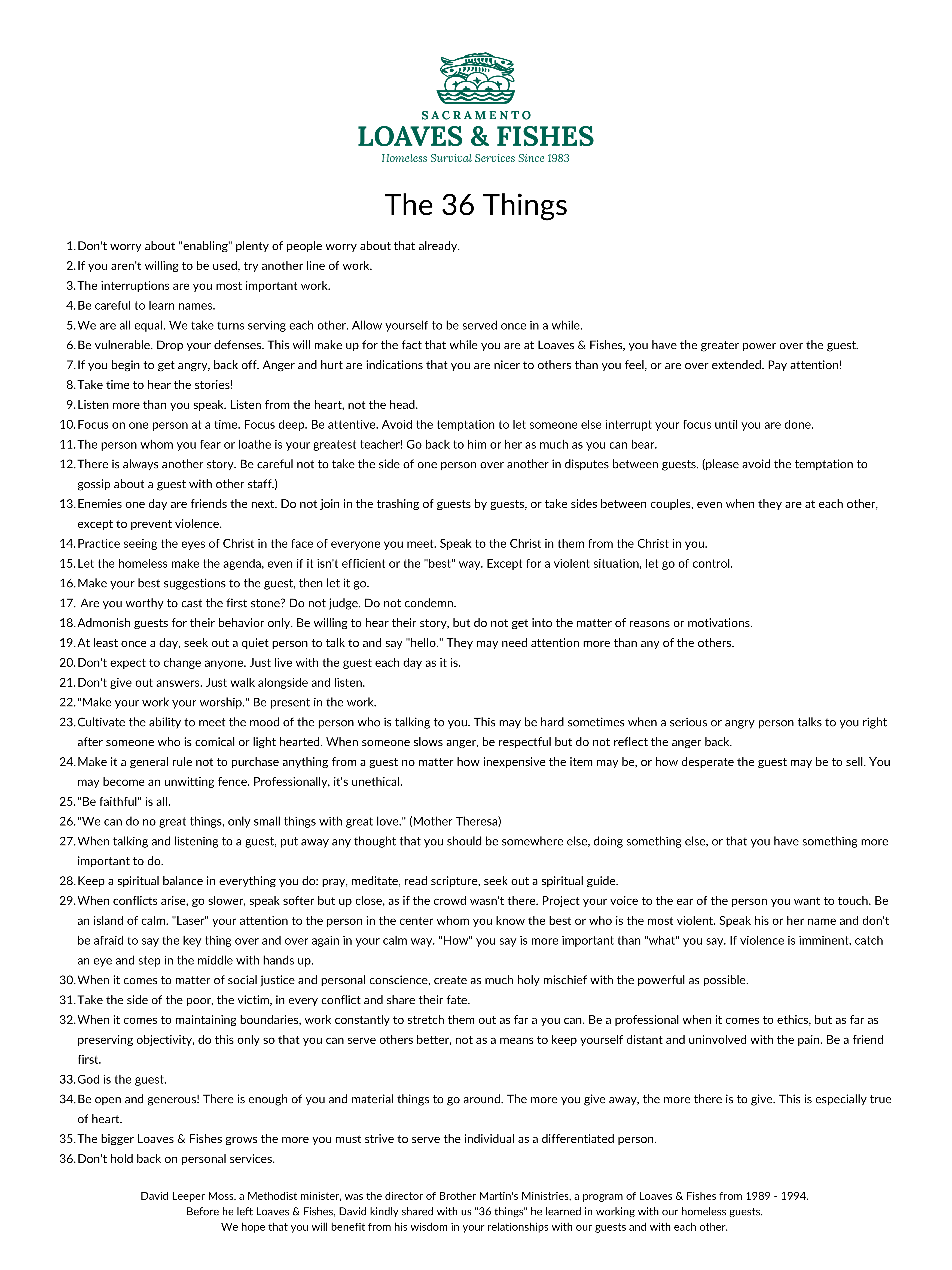 36 Things Poster